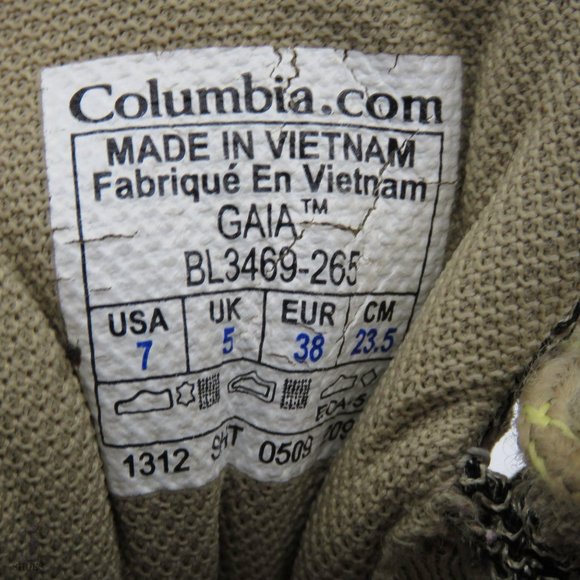 Columbia Gaia Women's Hiking Shoe Size 7 - Picture 11 of 11